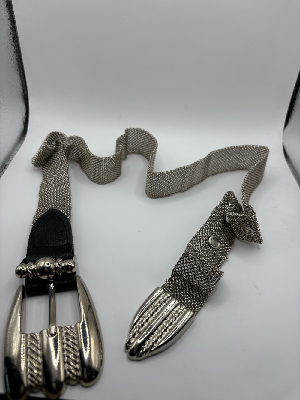 Silver Mesh Belt size small!